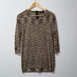 MAX Metallic Striped Knit Sweater - women’s Size 8